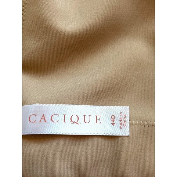 Cacique Bra 44D Boost Plunge Nude Padded 4 Hook Adjustable Straps Lingerie - Picture 7 of 10